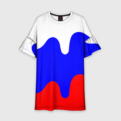 Детское платье Патриот - флаг / 3D-принт – фото 1