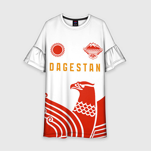 Детское платье Dagestan sport red / 3D-принт – фото 1