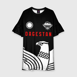 Платье клеш для девочки Dagestan sport black, цвет: 3D-принт