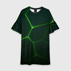 Детское платье Зеленые нано плиты