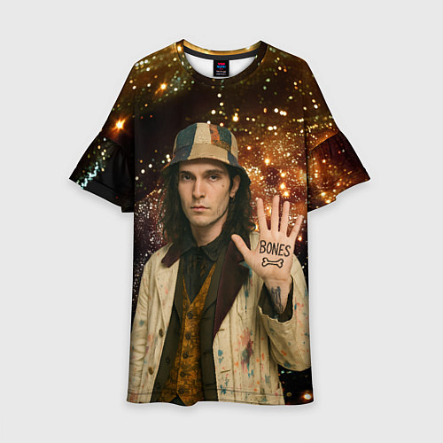 Детское платье Bones в панаме / 3D-принт – фото 1