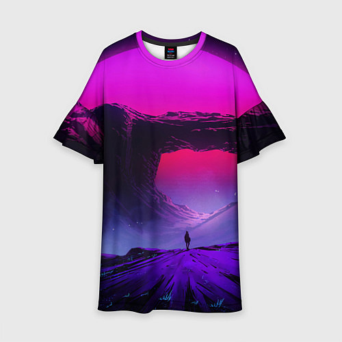 Детское платье A Journey on the planet / 3D-принт – фото 1