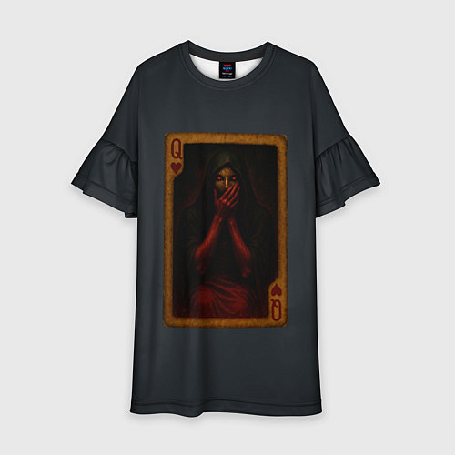 Детское платье Королева воров: дама червей / 3D-принт – фото 1