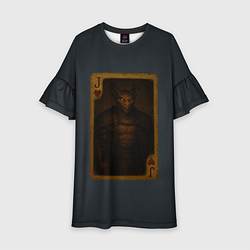 Детское платье Иггран Сиф: валет червей / 3D-принт – фото 1