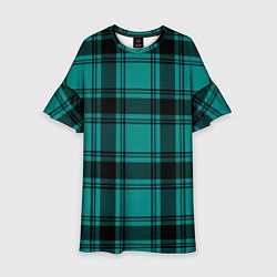 Детское платье Checkered dark blue