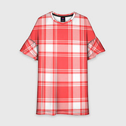 Детское платье Checked red white