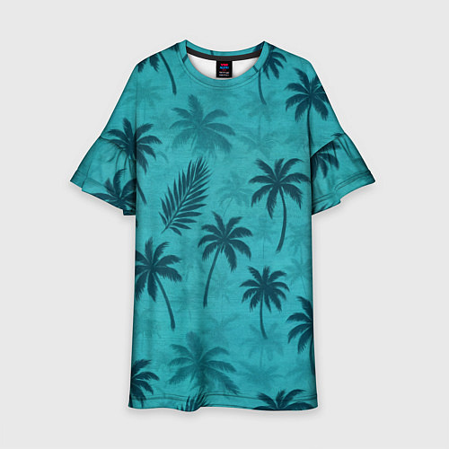 Детское платье Гавайский стиль - Томми Версетти / 3D-принт – фото 1