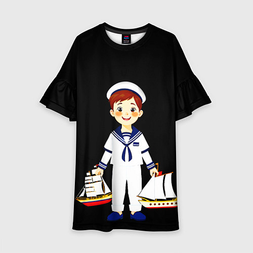 Детское платье Маленький морячок / 3D-принт – фото 1