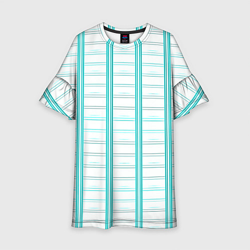 Детское платье Color white cage / 3D-принт – фото 1