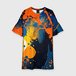 Детское платье Краска на стене