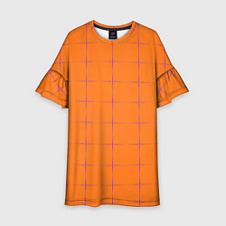 Детское платье Color orange stripe