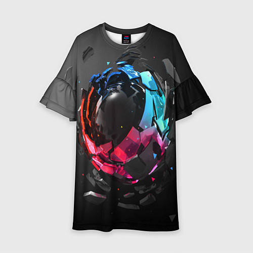 Детское платье Abstract graphics / 3D-принт – фото 1