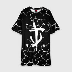 Детское платье Doom трещины текстура