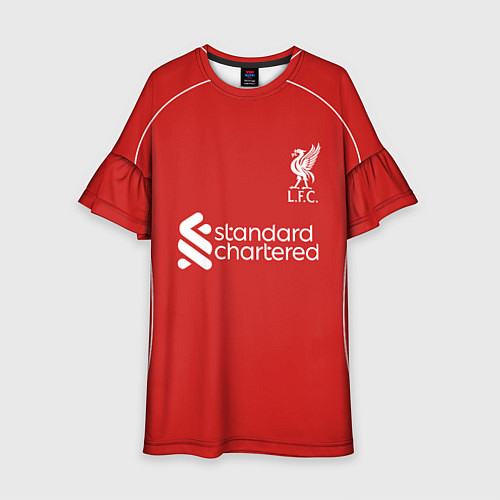 Детское платье Ливепрпуль домашняя форма 2025 2026 / 3D-принт – фото 1