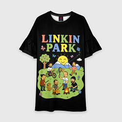 Детское платье Linkin Park, мультяшный стиль