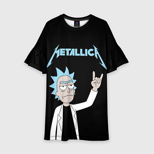 Детское платье Metallica и Рик рокер из Рик и Морти / 3D-принт – фото 1