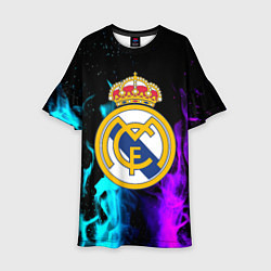 Детское платье Real Madrid неоновый огонь