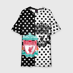 Детское платье Liverpool черно белые точки