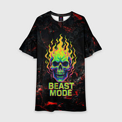 Детское платье Beast mode череп