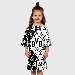 Платье клеш для девочки Borussia паттерн ссср, цвет: 3D-принт — фото 2