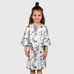 Платье клеш для девочки Бузулукский бор, цвет: 3D-принт — фото 2