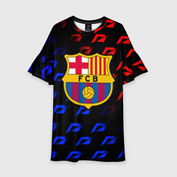 Платье клеш для девочки Barcelona gradient need for speed, цвет: 3D-принт