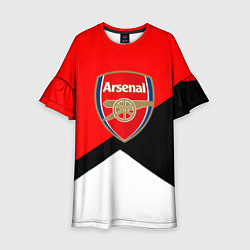 Платье клеш для девочки Arsenal geometry sport, цвет: 3D-принт