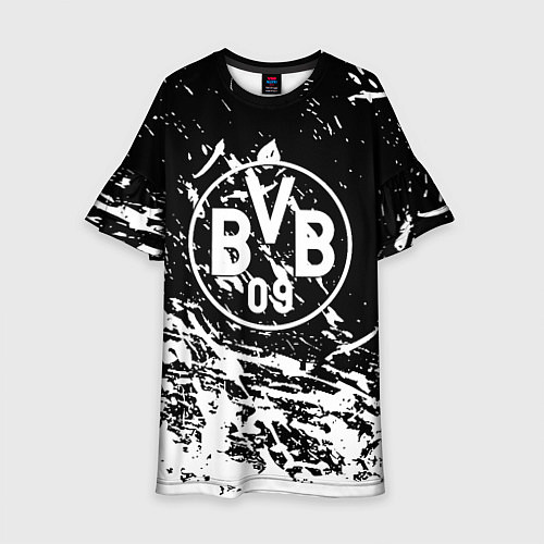 Детское платье Borussia белые краски / 3D-принт – фото 1