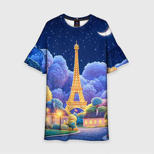 Детское платье Eiffel tower / 3D-принт – фото 1