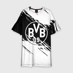 Детское платье Borussia черно белые полосы