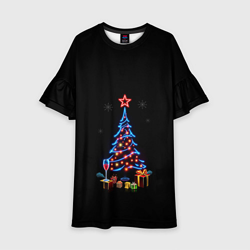 Детское платье New year / 3D-принт – фото 1