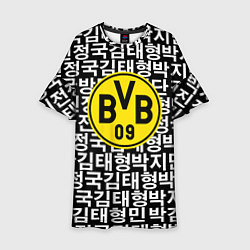 Детское платье Borussia японские символы паттерн