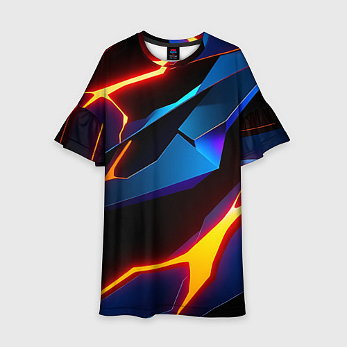 Детское платье Галактический / 3D-принт – фото 1