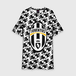 Платье клеш для девочки Ювентус хвост феи лого аниме, цвет: 3D-принт