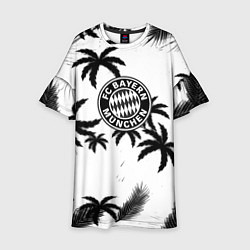 Платье клеш для девочки Бавария Мюнхен тропики, цвет: 3D-принт