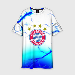 Платье клеш для девочки Бавария Мюнхен молнии, цвет: 3D-принт