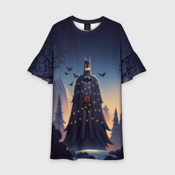 Детское платье Новогодний Бэтмен