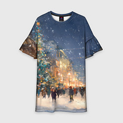 Детское платье Новый год в Москве новогодняя елка