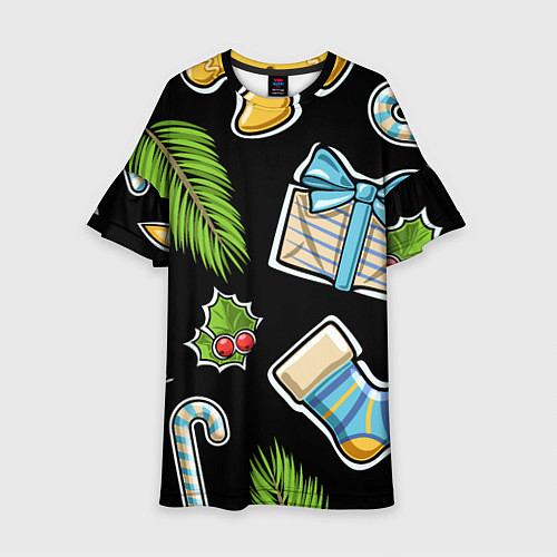 Детское платье Christmas soul / 3D-принт – фото 1