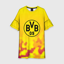 Детское платье Borussia камуфляж желтый текстура