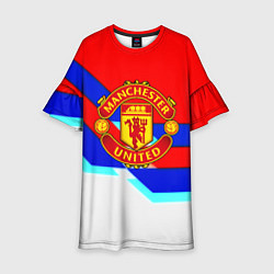 Детское платье Манчестер Юнайтед полосы геометрия