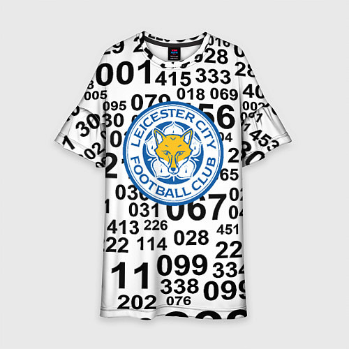 Детское платье Лестер сити цифры символы / 3D-принт – фото 1