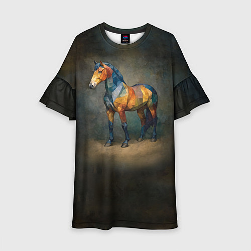 Детское платье Конь Ренессанс / 3D-принт – фото 1