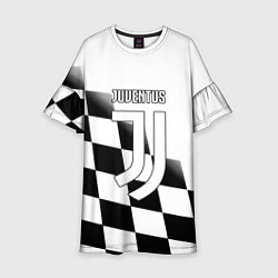 Детское платье Ювентус клетка краски