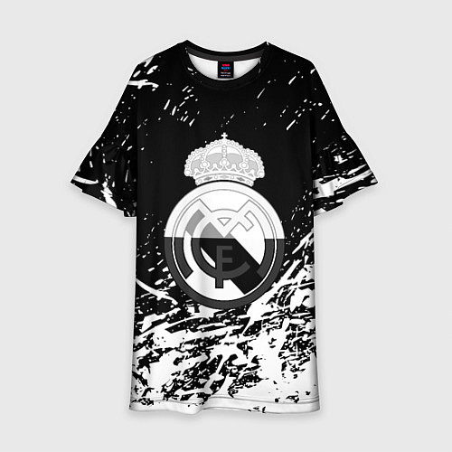 Детское платье Реал Мадрид краски текстура / 3D-принт – фото 1