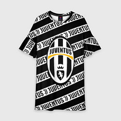 Детское платье Ювентус полосы линии спорт