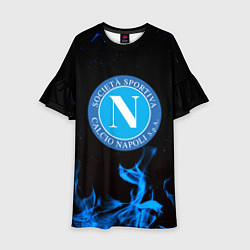 Детское платье Наполи синий огонь