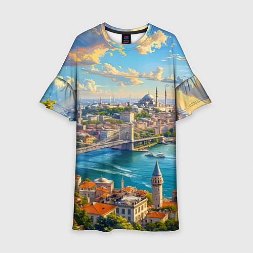 Детское платье Сплетение эпох над Босфором / 3D-принт – фото 1