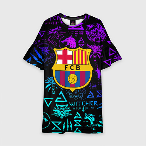 Детское платье Barcelona x the Witcher / 3D-принт – фото 1