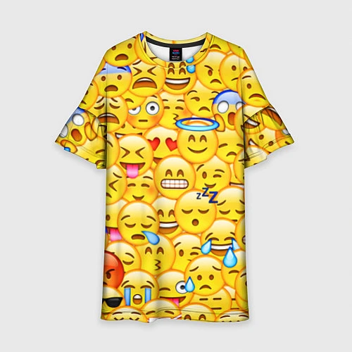 Детское платье Emoji / 3D-принт – фото 1